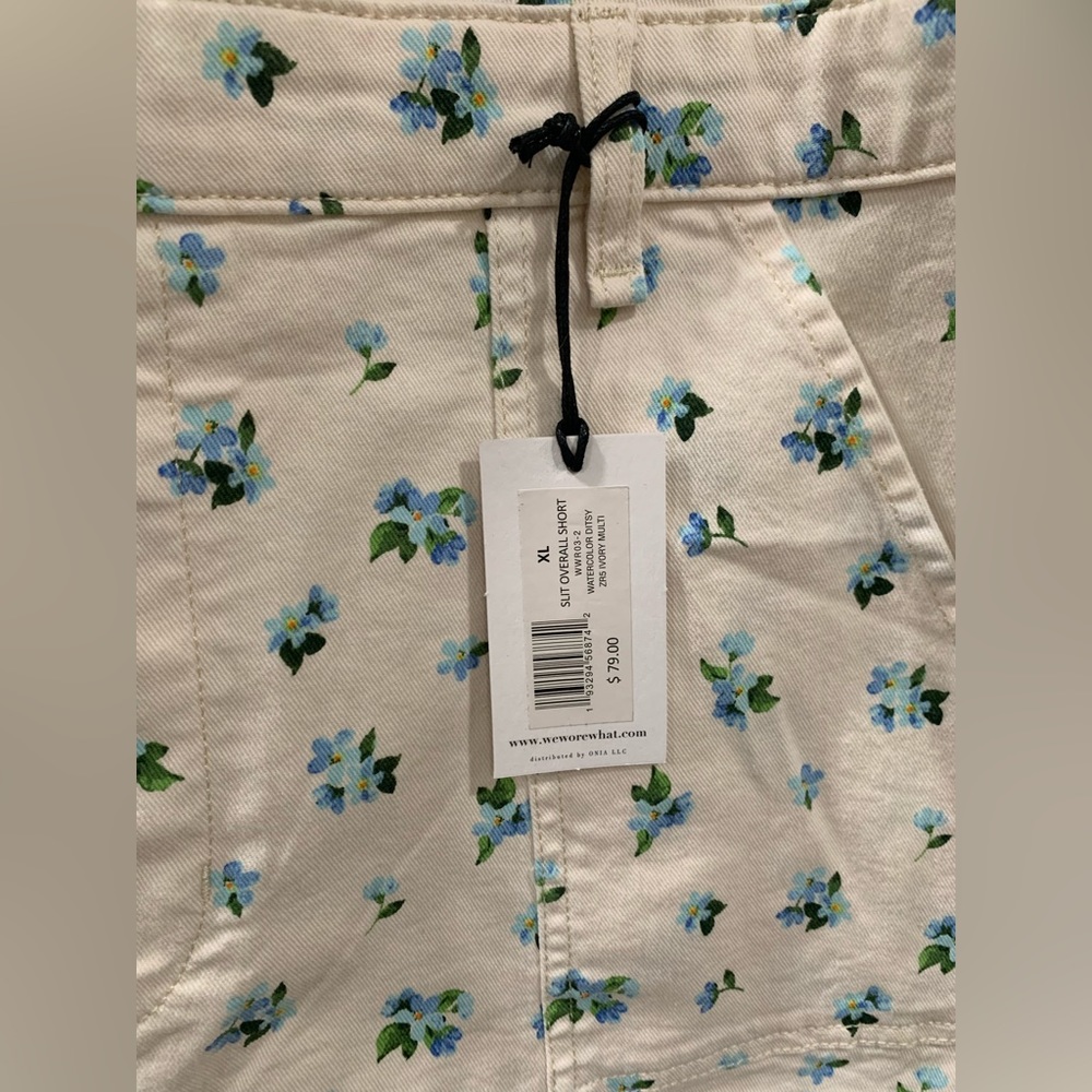 Weworewhat floral overalls XL (new with tags) - Picture 3 of 4